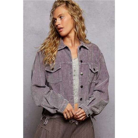 nwt POL‎ Button Down Corduroy Trucker Jacket - Picture 1 of 3